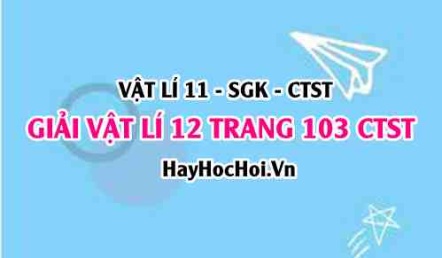 Giải Vật lí 11 Chân trời sáng tạo trang 103 SGK